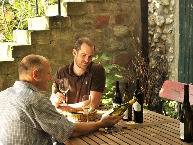 Urlaub auf dem Weingut - Weinprobe mit dem Winzer - © Landsichten.de, Susanne Mölle Urlaub auf dem Weingut - Weinprobe mit dem Winzer auf dem Weingut in Rheinhessen