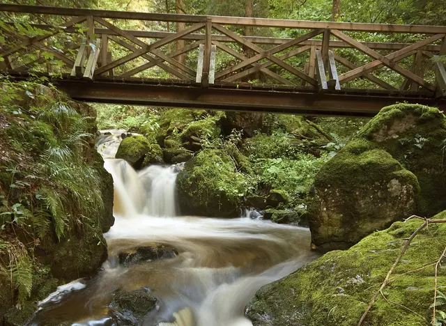 im Urlaub im Schwarzwald eine Wanderung in der Ravenna-Schlucht im Höllental unternehmen