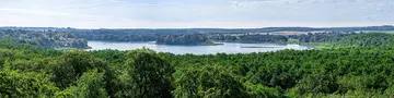 im Urlaub die Mecklenburgische Schweiz entdecken und die Aussicht vom Baumkronenpfad im Naturmonument Ivenacker Eichen genießen