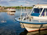 Boot im Hafen am Ruppiner See in Neuruppin