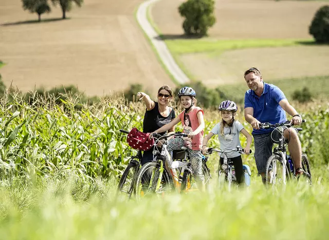 im Familienurlaub im Kraichgau - Stromberg eine Radtour mit der ganzen Familie machen