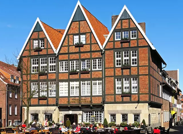 im Urlaub im Münsterland die Giebelhäuser in der Fachwerkstadt Münster entdecken