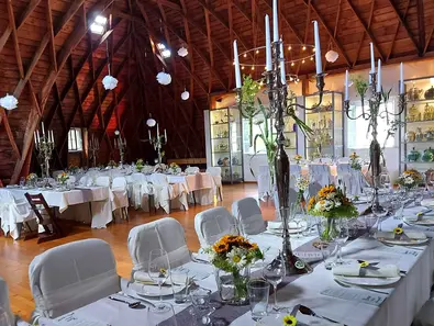 im Festaal am Weingut stilvoll feiern