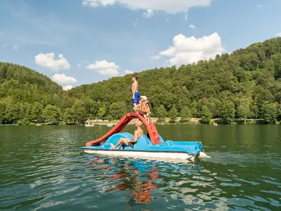 Tretbootausflug auf dem Gemündener Maar