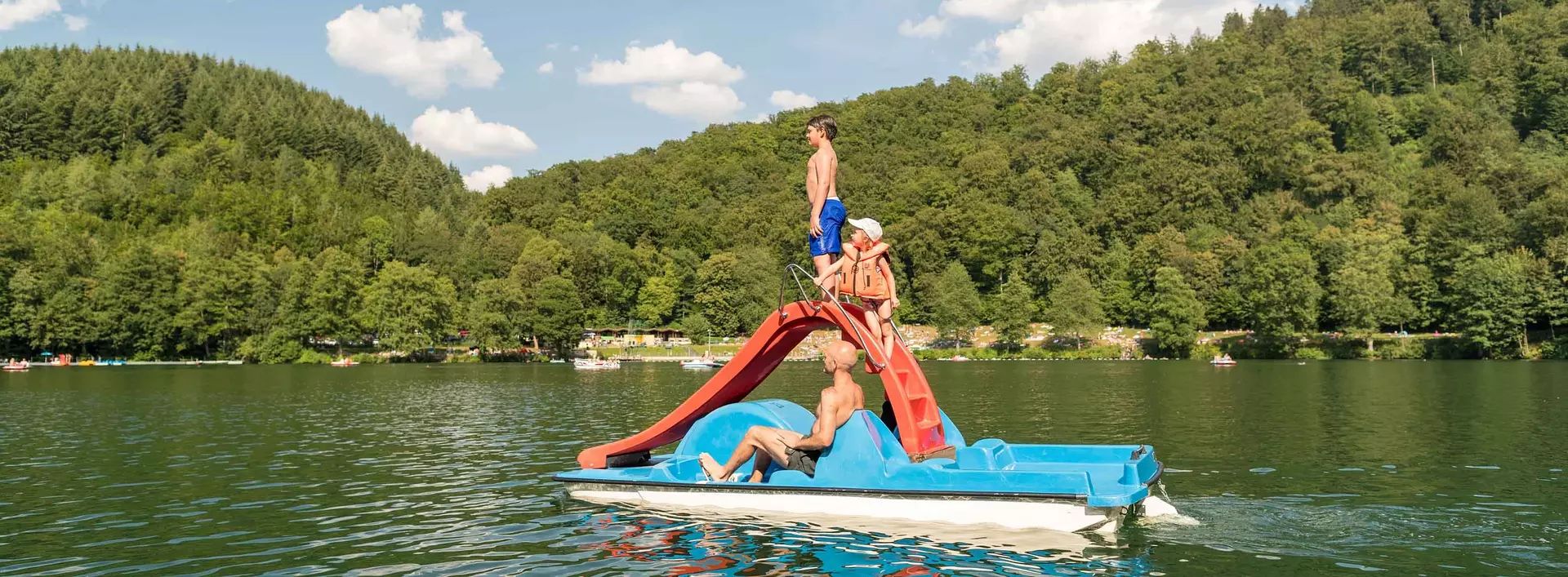 Tretbootausflug auf dem Gemündener Maar