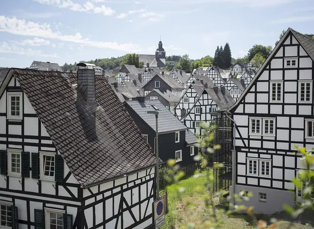 im Urlaub auf dem Bauernhof in Siegen-Wittgenstein die Stadt Freudenberg mit dem historischen Stadtkern Alter Flecken besichtigen
