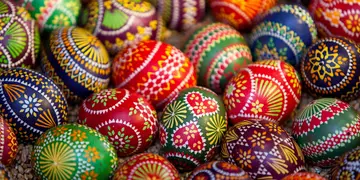 Sorbische Ostereier - © A_Bruno, adobe stock Kunstvoll verzierte, bunte Ostereier nach sorbischer Tradition