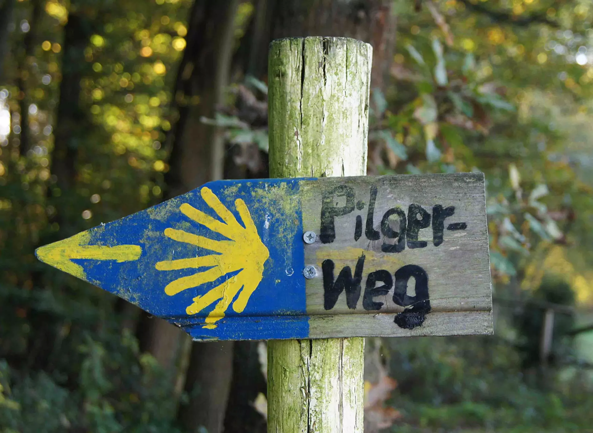 Wegweiser zum Jakobsweg - © Pixabay.com, Dagmar Bendel Wegweiser zum Pilgerweg Jakobsweg