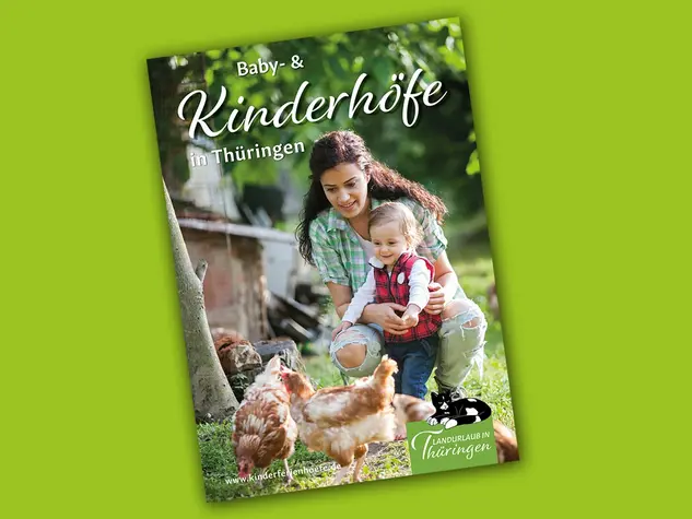- © Landurlaub in Thüringen Titel Broschüre Baby- und Kinderhöfe