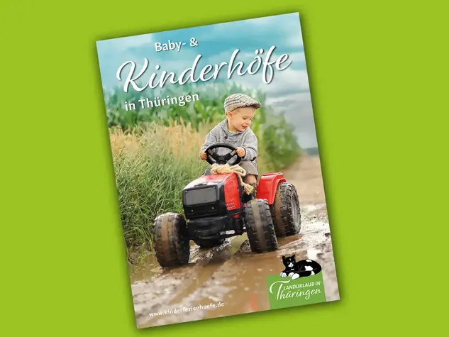 - © Landurlaub in Thüringen Titel Broschüre Baby- und Kinderhöfe