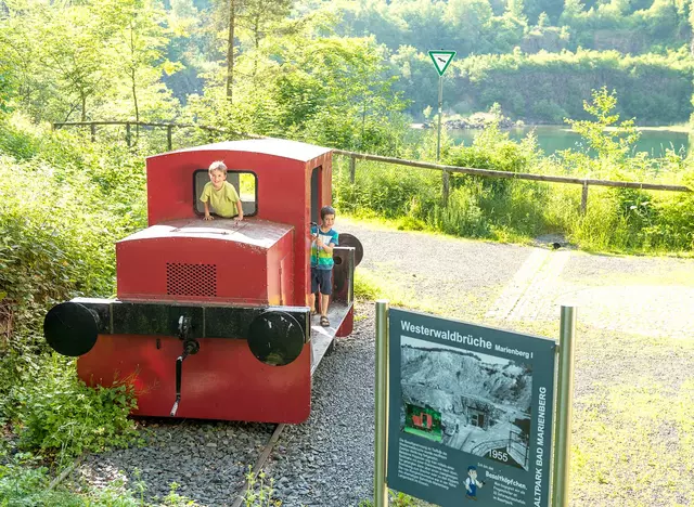 im Urlaub auf dem Bauernhof im Westerwald den Basaltpark in Bad Marienberg besuchen und auf die Spuren des Basaltabbaus gehen