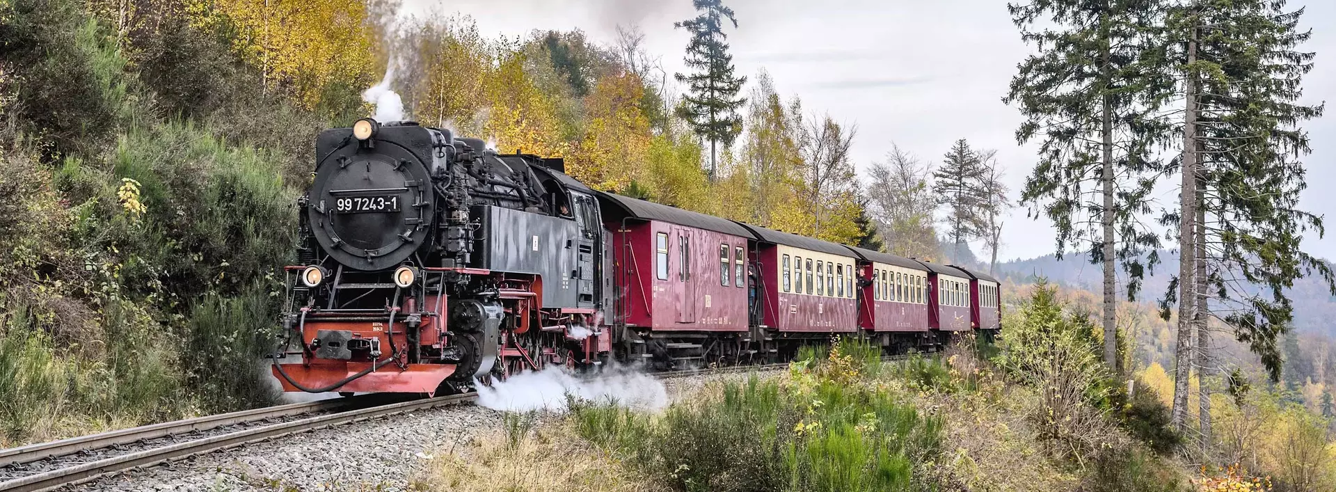 im Urlaub im Harz mit der Fahrt Harzer Schmalspurbahn auf den Brocken fahren