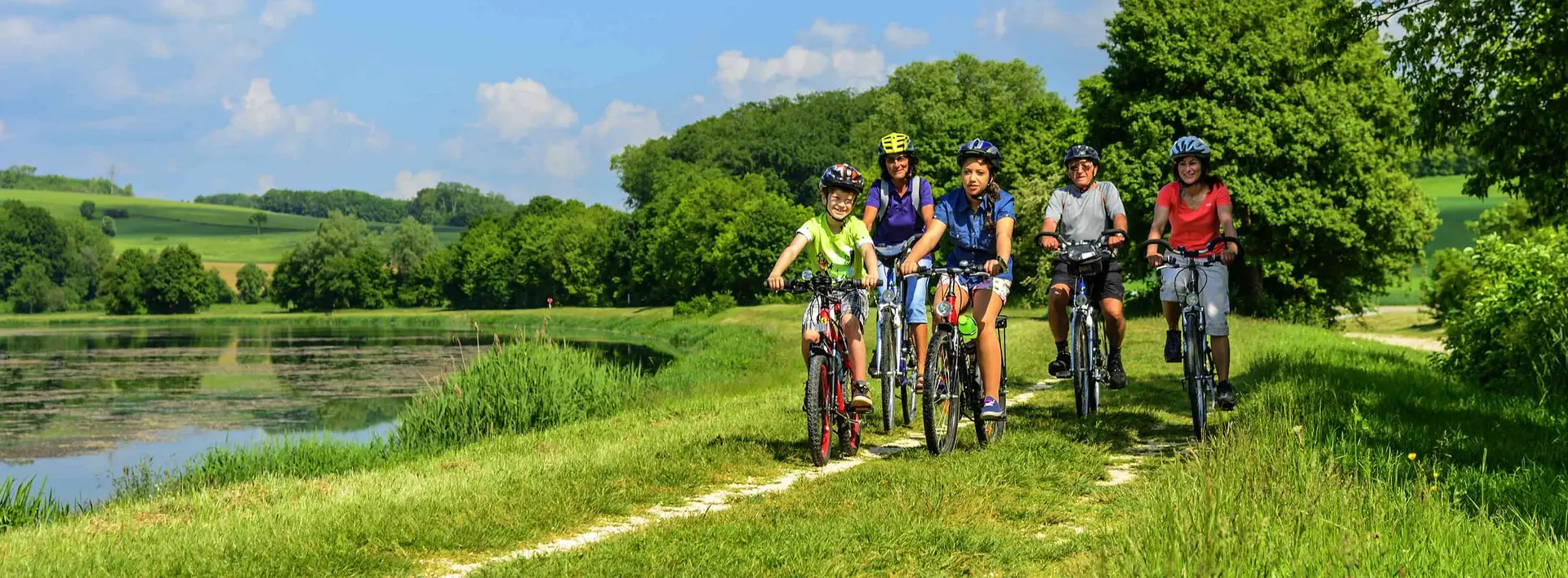 im Urlaub in Thüringen eine Radtour mit der Familie unternehmen