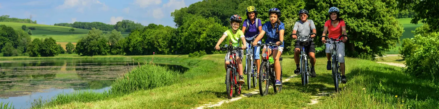 im Urlaub in Thüringen eine Radtour mit der Familie unternehmen