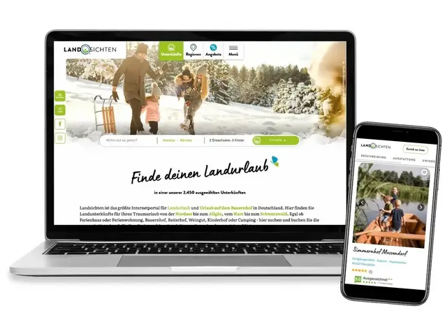 Landsichten Relaunch Screens Desktop & Mobil - © Landsichten.de
