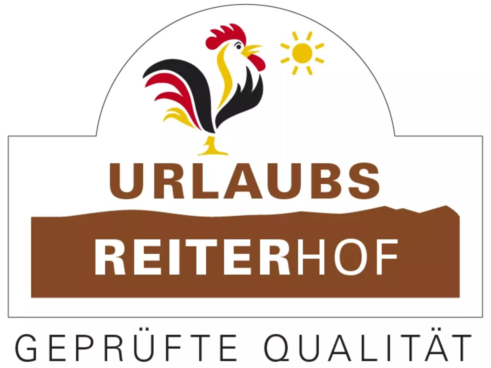 Gütesiegel "Qualitätsgeprüfter UrlaubsReiterhof" der Bundesarbeitsgemeinschaft für Urlaub auf dem Bauernhof und Landtourismus in Deutschland e. V.
