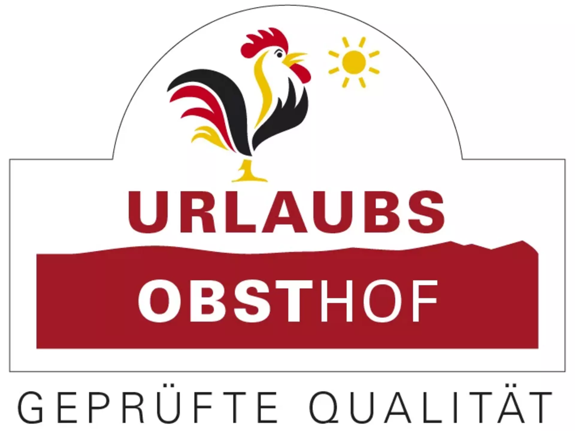 Gütesiegel "Qualitätsgeprüfter UrlaubsObsthof" der Bundesarbeitsgemeinschaft für Urlaub auf dem Bauernhof und Landtourismus in Deutschland e. V.