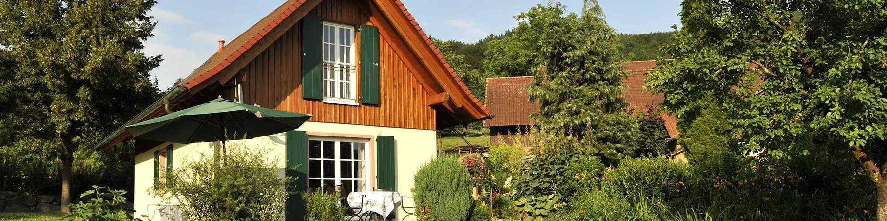 Urlaub im Ferienhaus mit Garten