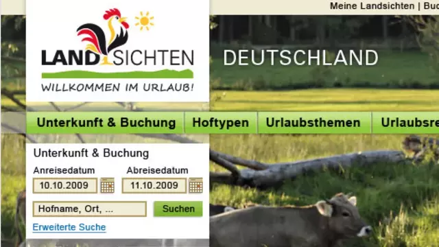 Landsichten Design zum Start im Jahr 2011