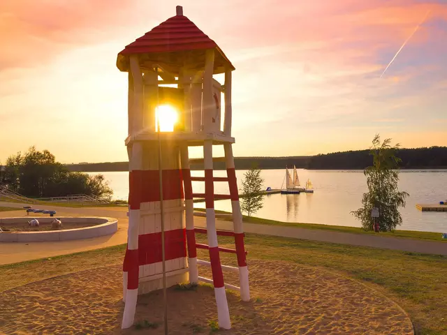 im Familienurlaub im Vogtland einen Ausflug ins Strandbad Zeulenroda unternehmen