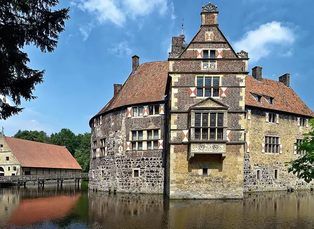 im Urlaub im Münsterland die Burg Vischering in Lüdinghausen besuchen