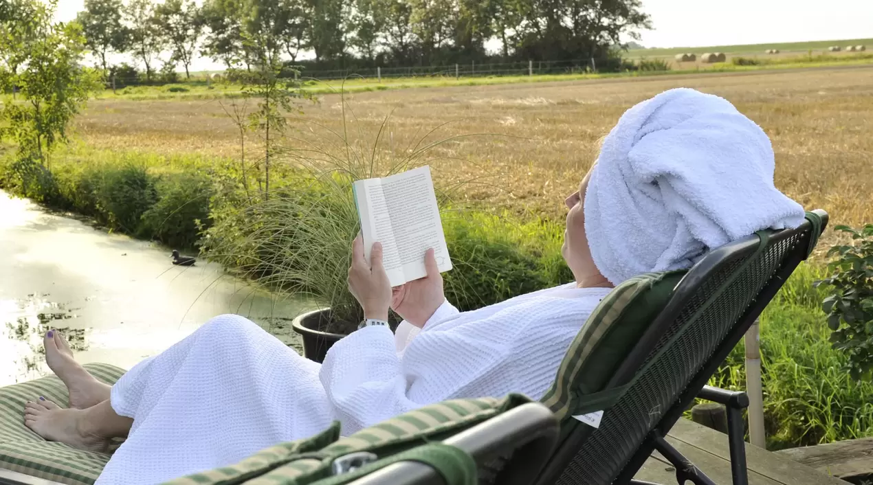 Abschalten und Zeit zum Lesen im Wellness und Gesundheitsurlaub auf dem Land