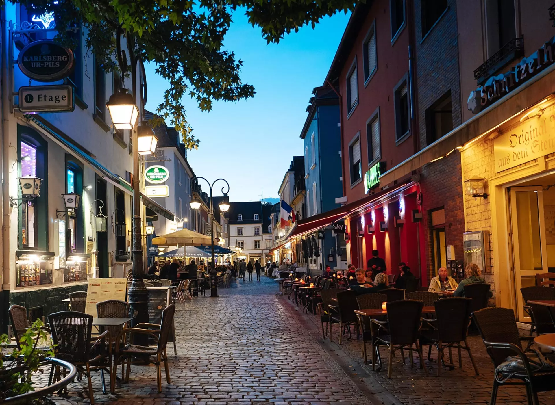 Altstadt von Saarlouis bei Nacht - © Tourismus Zentrale Saarland, Oliver Raatz im Urlaub im Saarland durch die Altstadt von Saarlouis flanieren