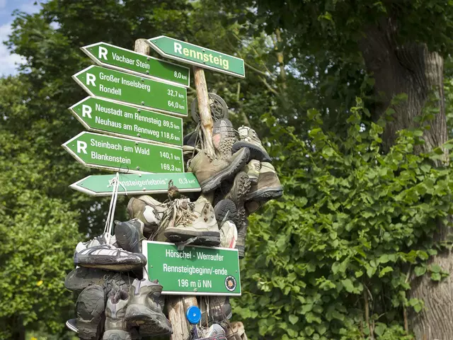 im Urlaub im Thüringer Wald eine Rennsteigwanderung unternehmen