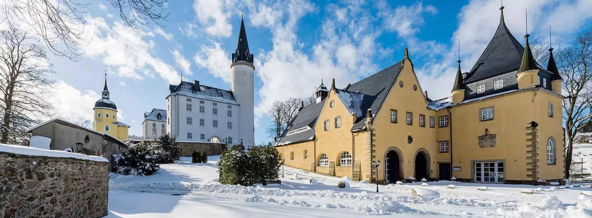 Übernachten im Schloss: Winterurlaub im Schloss Purschenstein erleben