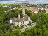 im Urlaub auf dem Bauernhof in Hohenlohe - Schwäbischer Wald die Burg Krautheim und das Burgmuseum besuchen