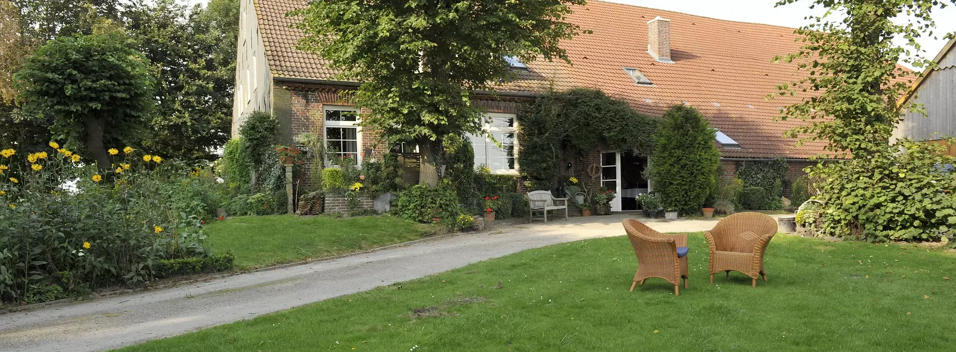 Urlaub auf dem Landhof: Landurlaub auf dem Ferienhof mit Garten