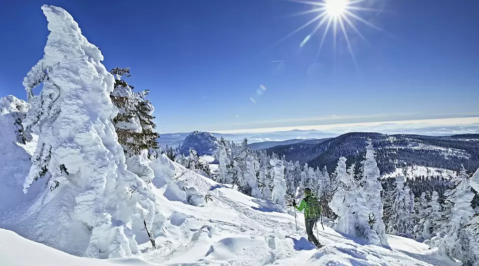 im Winterurlaub im Bayerischen Wald Skifahren, rodeln oder Schneeschuhwandern