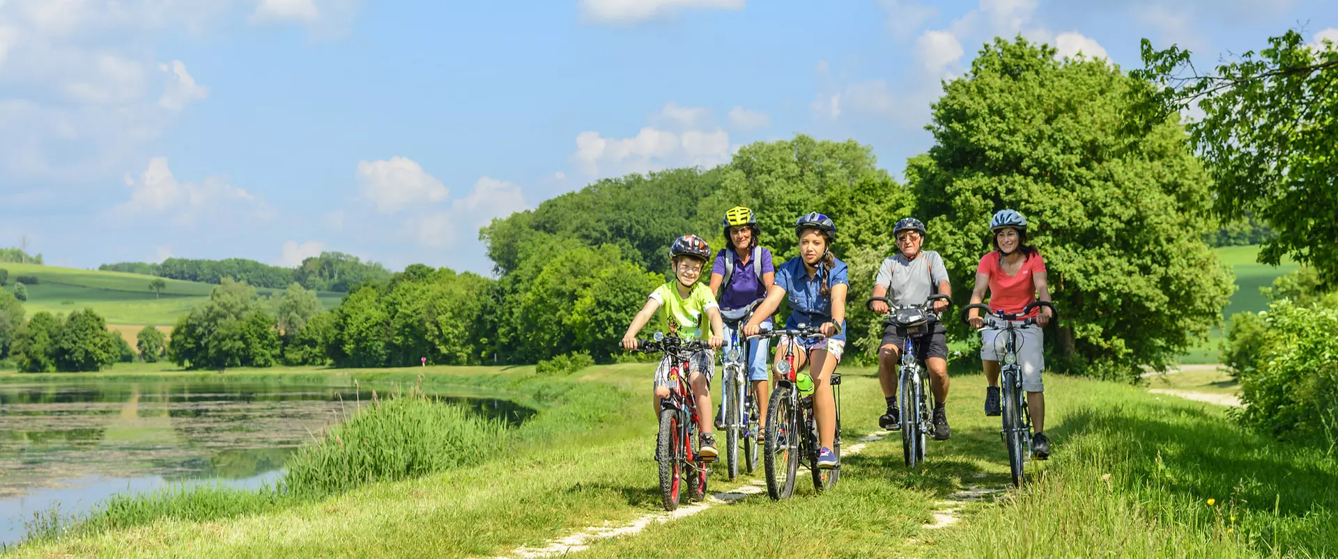 im Urlaub in Thüringen eine Radtour mit der Familie unternehmen