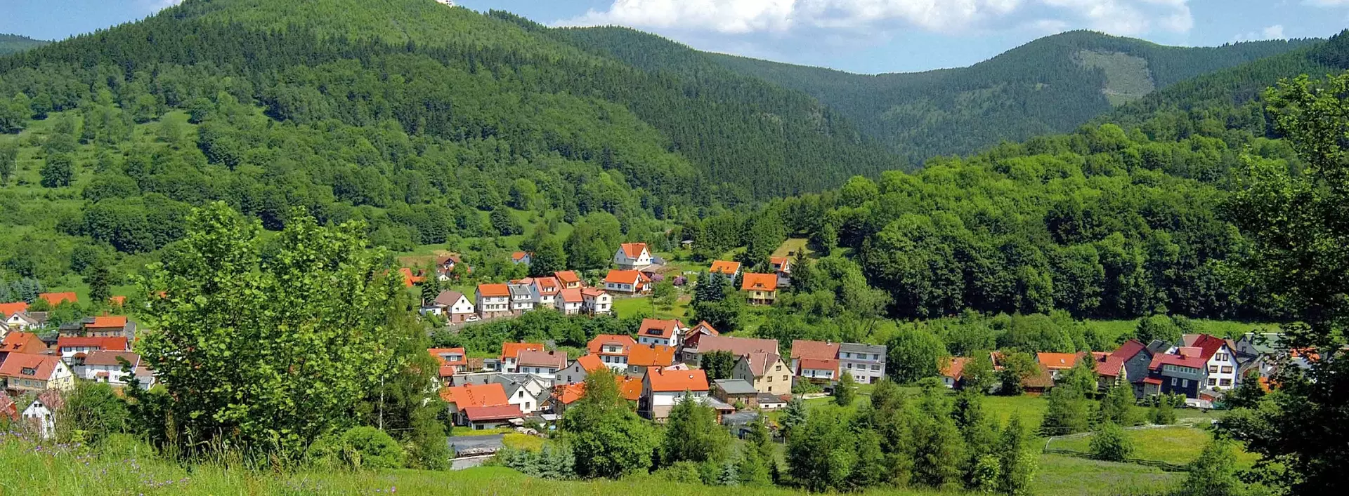 Im Thüringer Wald gibt es herrliche Panoramaussichten in die Täler der Kammlagen zu genießen.