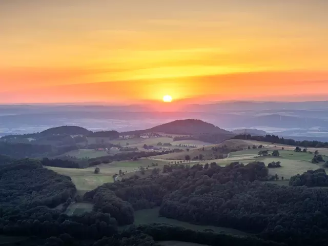 im Urlaub auf dem Bauernhof in der Rhön herrliche Fernblicke genießen