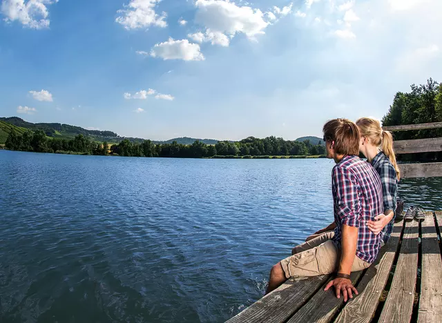 im Urlaub auf dem Bauernhof bei Heilbronn einen Badeausflug zum Breitenauer See machen