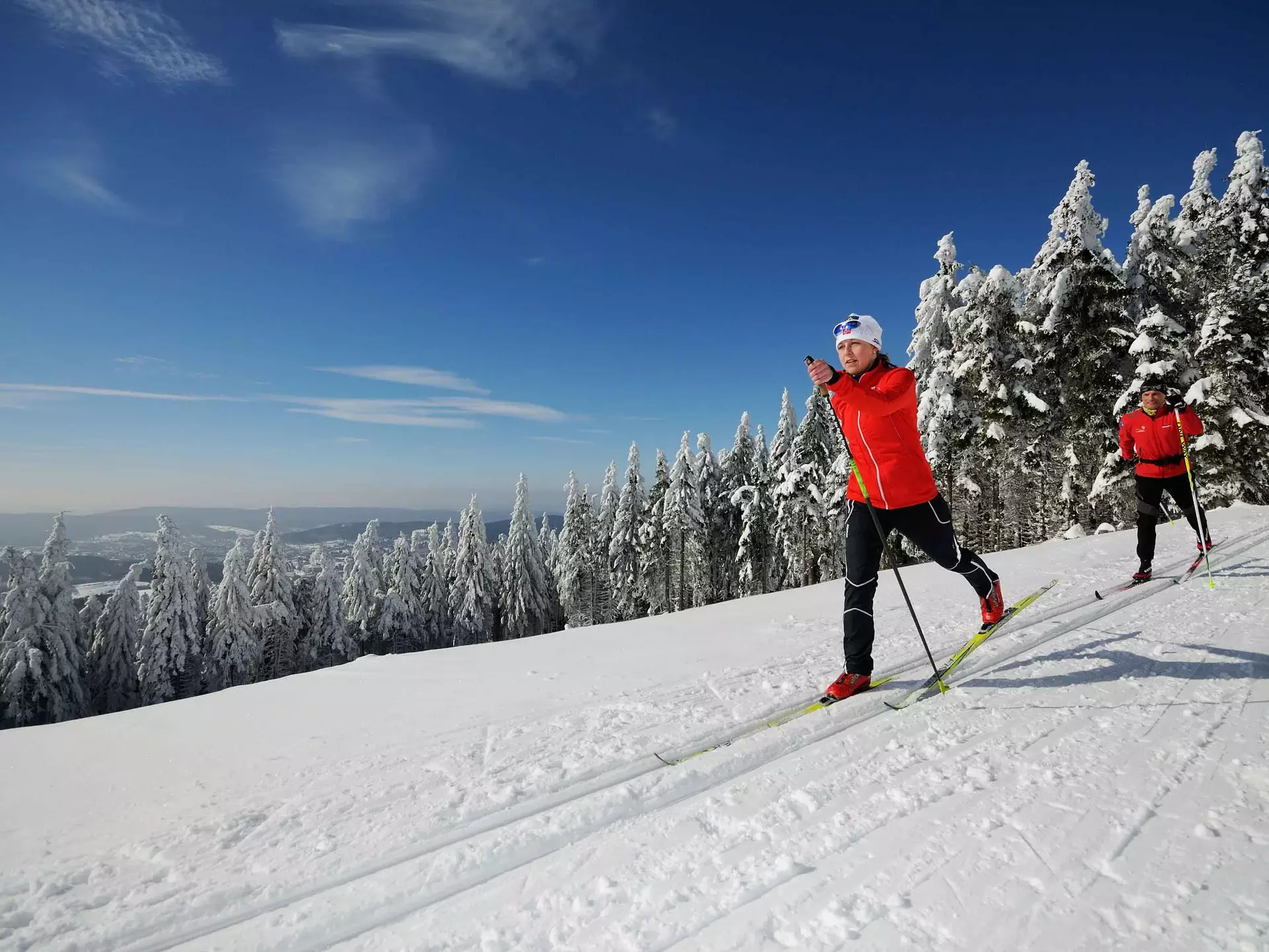 Skilanglauf im Winterurlaub im Thüringer Wald