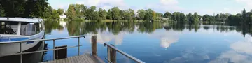 Boot auf dem Edebergsee in Plön, Holsteinische Schweiz
