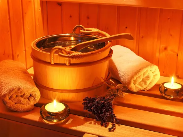 im Wellness und Gesundheitsurlaub in Thüringen in der Sauna entspannen