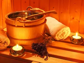 im Wellness und Gesundheitsurlaub in Thüringen in der Sauna entspannen