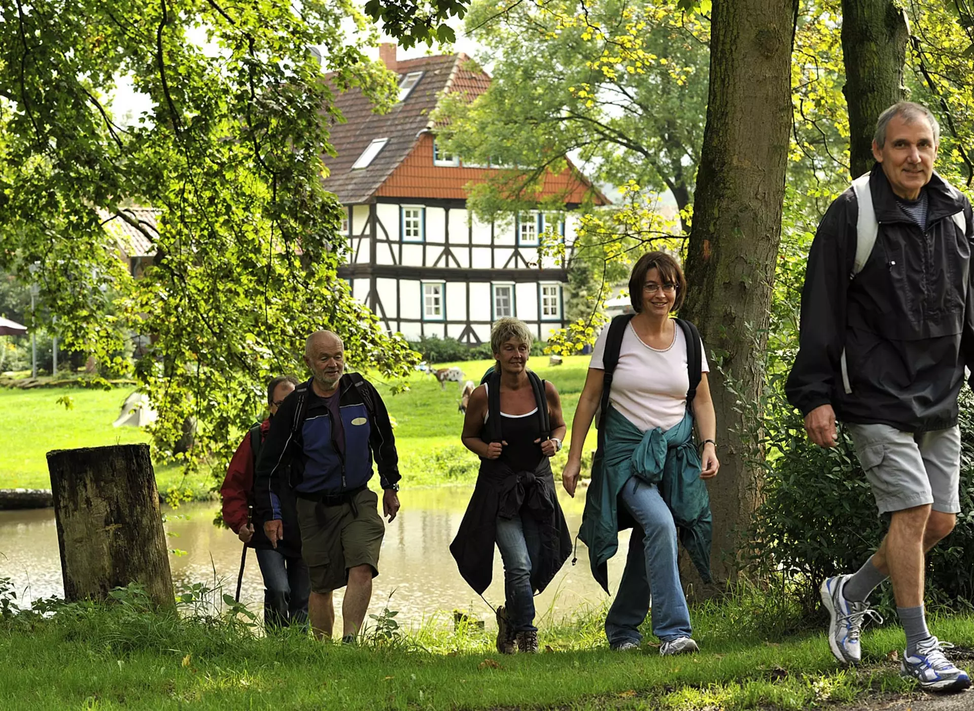 Urlaub für Gruppen: beim Wandern die Umgebung erkunden