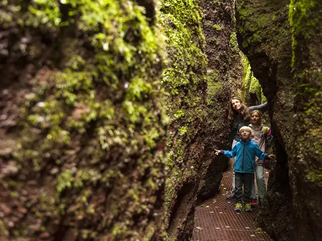 im Urlaub am Hainich mit der Familie in der Drachenschlucht wandern