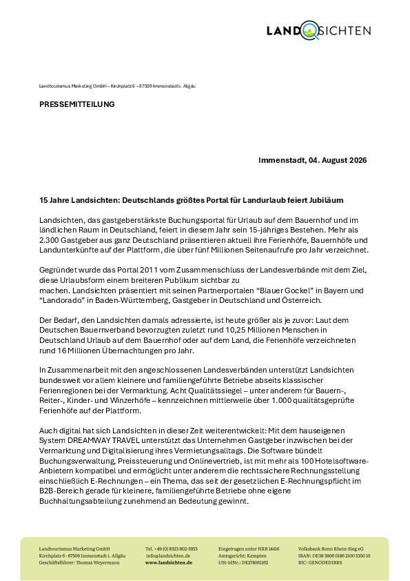 Pressemitteilung 15 Jahre Landsichten PDF