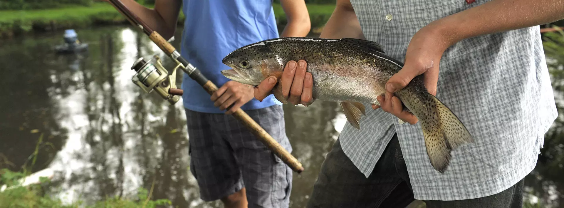 Angeln auf dem Fischerhof: frisch gefangener Fisch