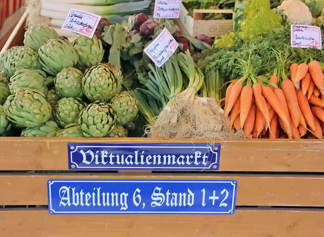 im urlaub auf dem Bauernhof im Münchner Umland den Viktualienmarkt besuchen und frische Produkte vom Bauernhof einkaufen