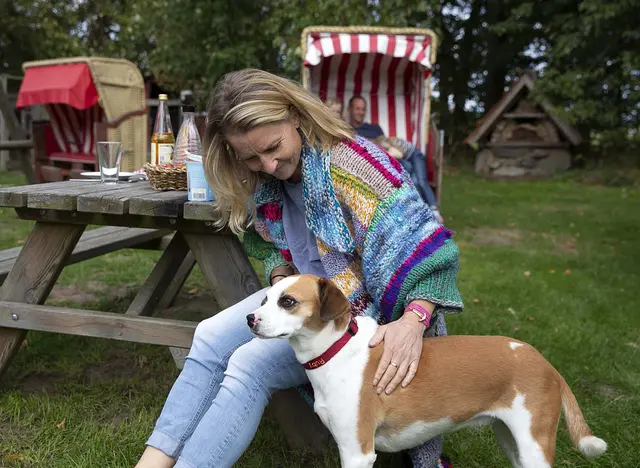 im Urlaub mit Hund im Ferienhaus an der Nordsee Zeit im Garten genießen