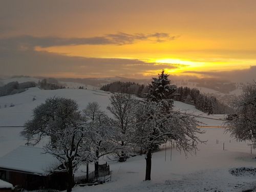 Sonnenuntergang im Winter Sonnenuntergang im Winter