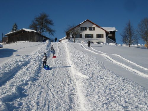 Rodelhang am Haus