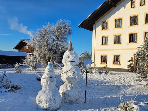 Lustige Gesellen vor dem Bauernhaus Lustige Gesellen vor dem Bauernhaus