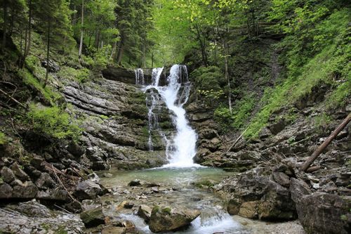 Wasserfall im Jenbachtal Wasserfall im Jenbachtal